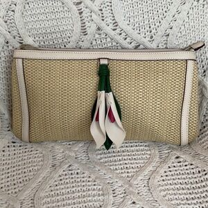 Cole Haan Straw Lily Clutch